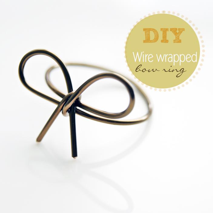 DIY // Wire Wrapped Bow Ring