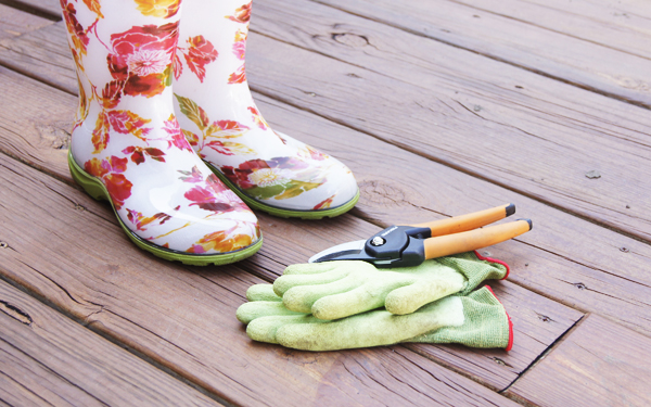 Working in the garden!