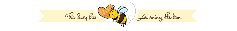 The Busy Bee Learning Station // Laminated Learning flash Cards