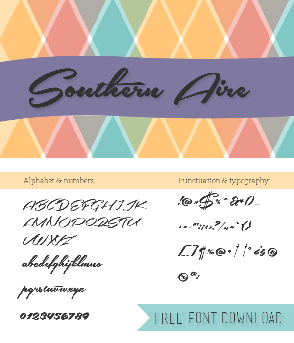 Free Font Friday – Southern Aire