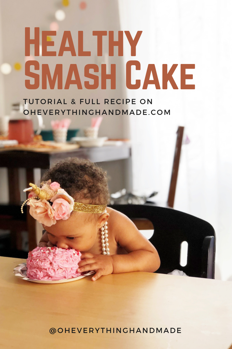 Healthy Smash Cake for Baby's First Birthday