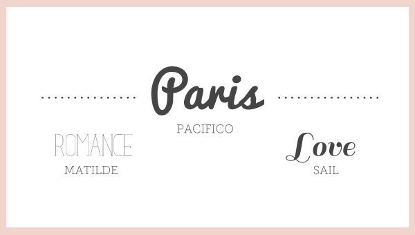 Free Font Friday // 3 Romantic Fonts