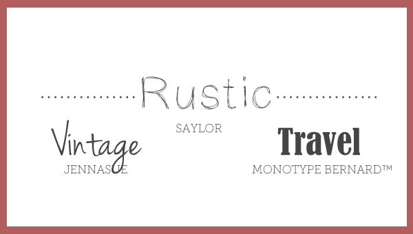Free Font Friday // 3 Rustic Fonts