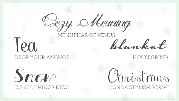 Free Font Friday // Cozy Morning, Calligraphy