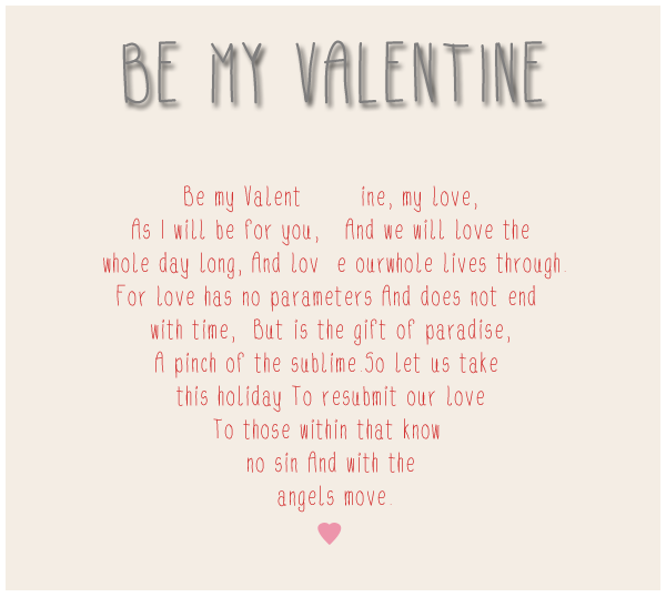 Freebie // Be my Valentine