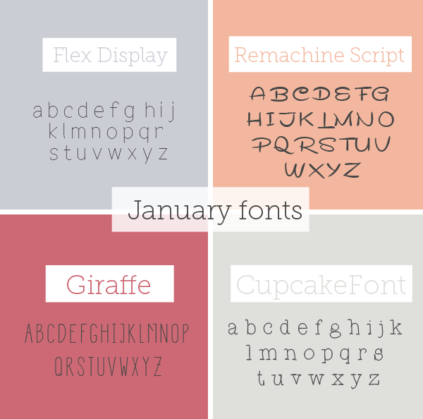 Free Font Friday // January Fonts