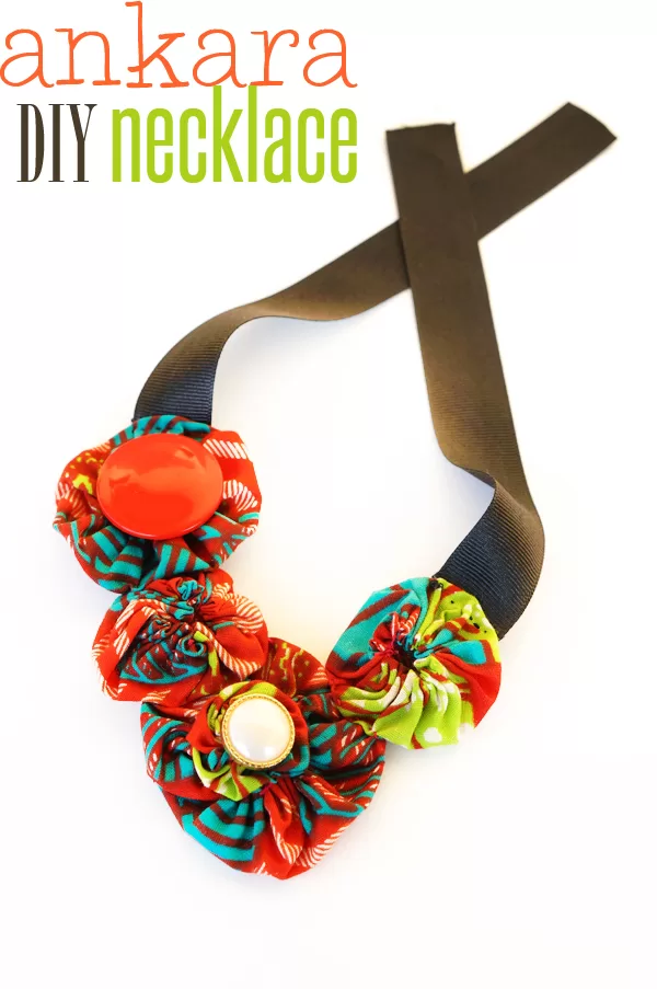 DIY // African Infused Fabric Necklace