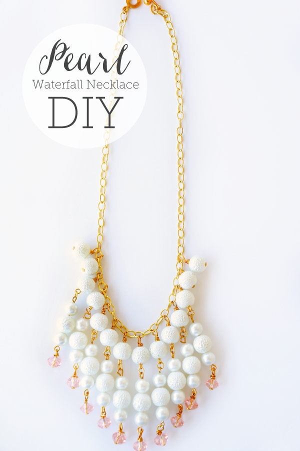DIY – Pearl Waterfall Necklace