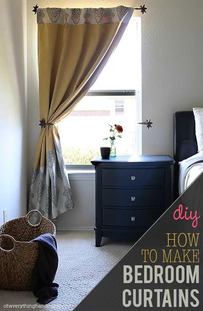 DIY // How to make back-tab bedroom curtains