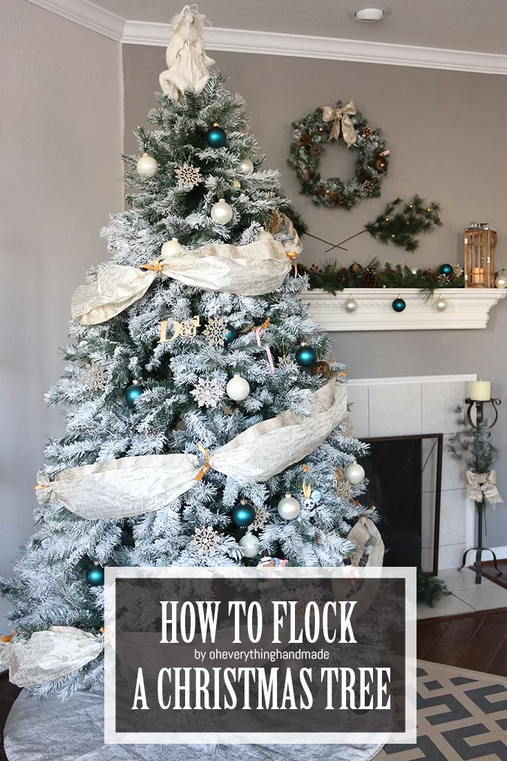 How to Flock a Christmas Tree On A Budget