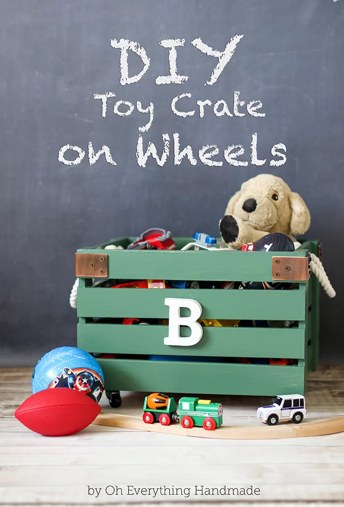 DIY // Toy Crate on Wheels