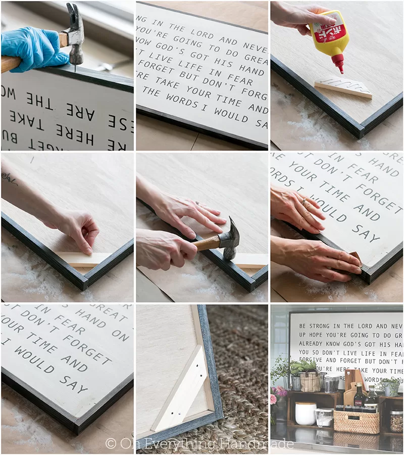 DIY table crafts step by step