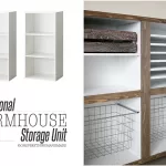 Functional Farmhouse Storage Unit by OhEverythingHandmade
