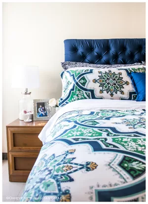 Tufted Headboard under $100 via Oheveryhinghandmade-Finished Project