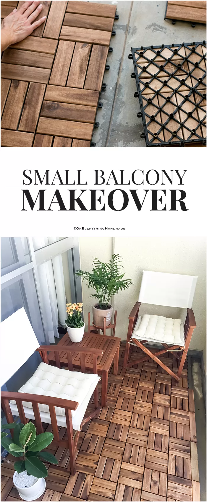 Small balcony makeover DIy crafts and projects ideas