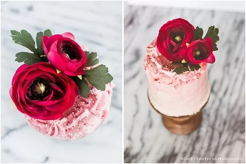 Mini Strawberry Layer Cake DIY Handmade Recipe Cake Ideas