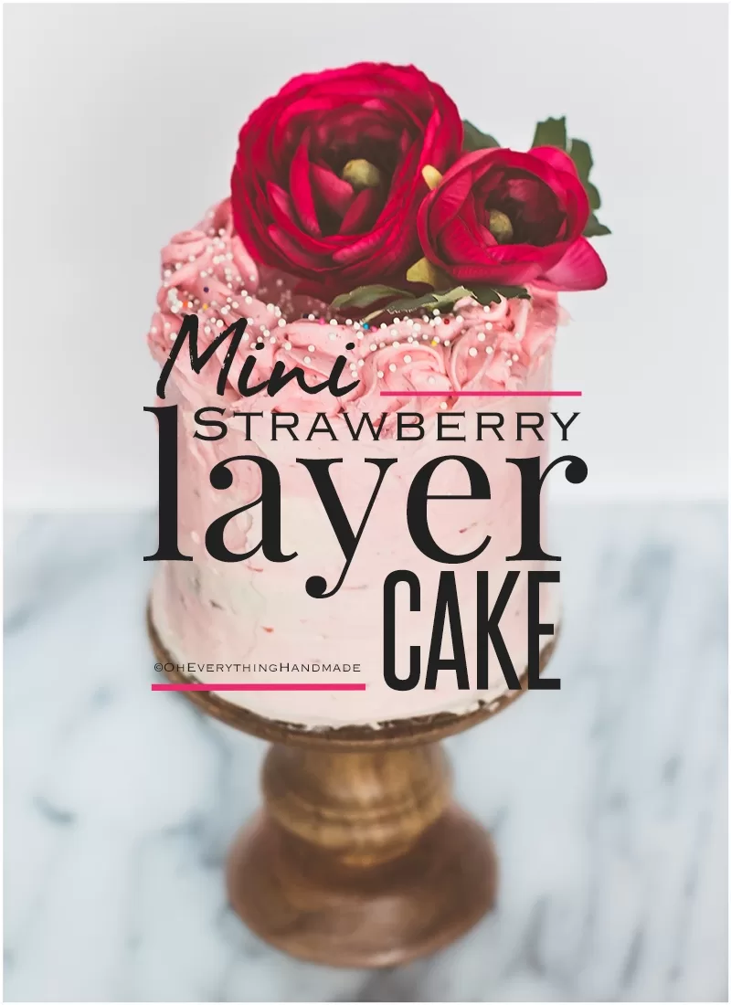 Mini Strawberry Layer Cake