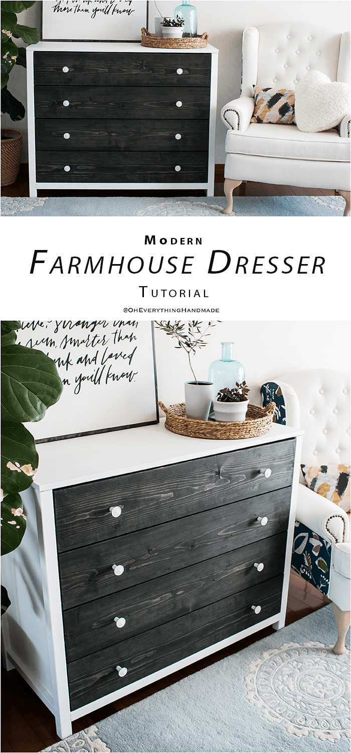 Modern Farmhouse Style Dresser | DIY Furniture Ideas and Plan