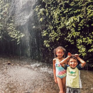 Kids-friendly Tukad Cepung waterfall