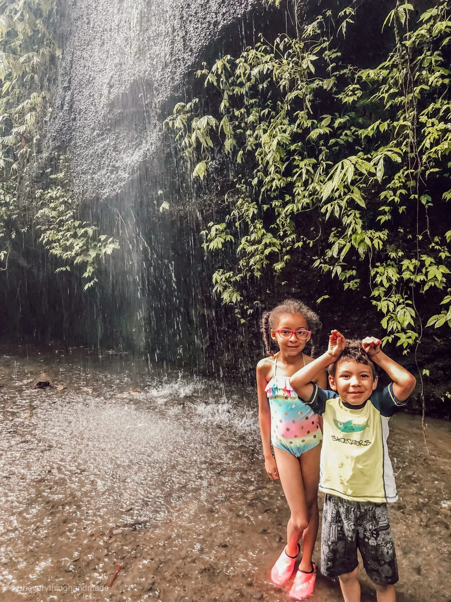 Kids-friendly Tukad Cepung waterfall